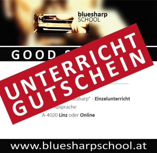 “Bluesharp Einzelunterricht” – Gutscheine