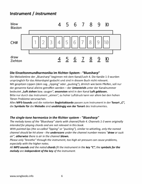 Bluesharp Songbook – 35 Lieder aus dem Mittelalter – Bild 2