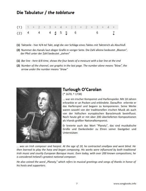 Paddy Richter Harmonica Songbook – 24 songs by Turlough O’Carolan – Bild 2