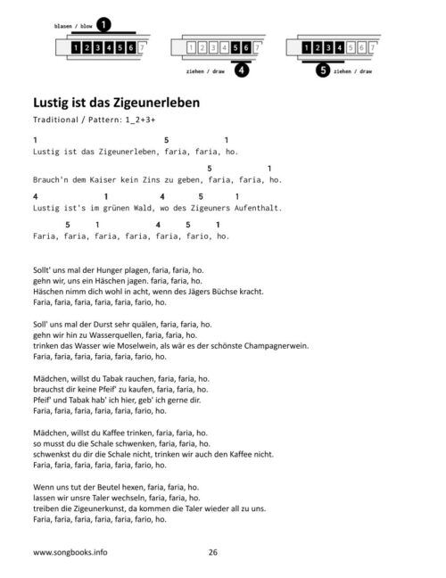 Only 3 chords – Bluesharp / Harmonica – 25 deutsche Volkslieder 1 – Bild 2